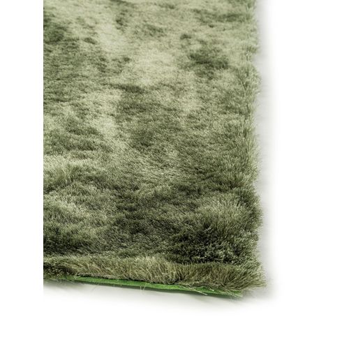 Tapis à Poils Longs Whisper Vert 150x150 Cm