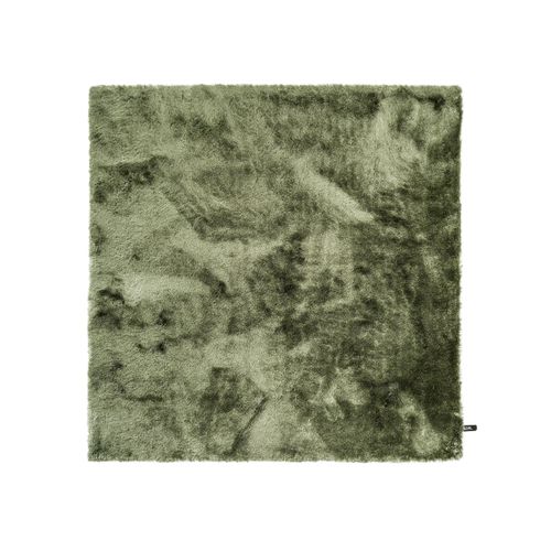Tapis à Poils Longs Whisper Vert 150x150 Cm