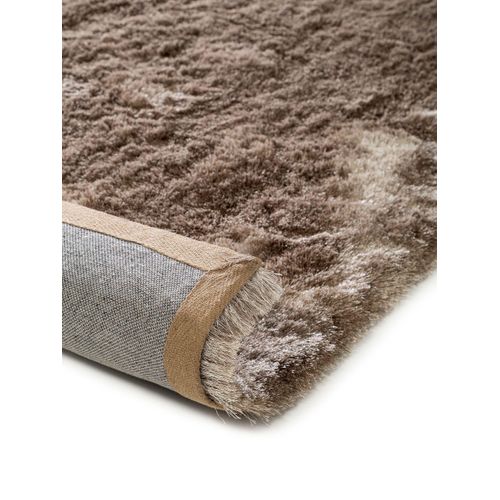 Tapis à Poils Longs Whisper Marron Clair 80x300 Cm