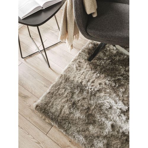 Tapis à Poils Longs Whisper Gris 150x150 Cm