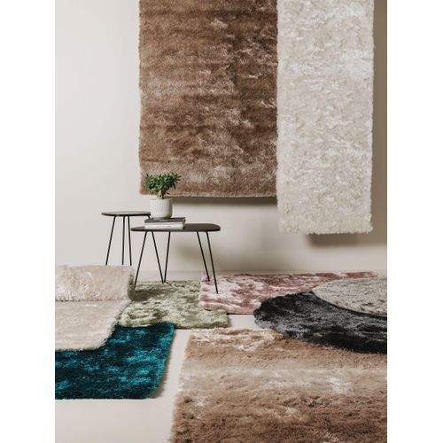 Tapis à Poils Longs Whisper Gris 150x150 Cm