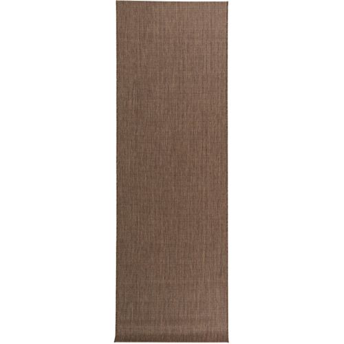 Tapis De Couloir Extérieur Et Intérieur Metro Marron 80x240 Cm