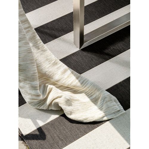 Tapis D'extérieur Et Intérieur Metro Noir 2 160x230 Cm