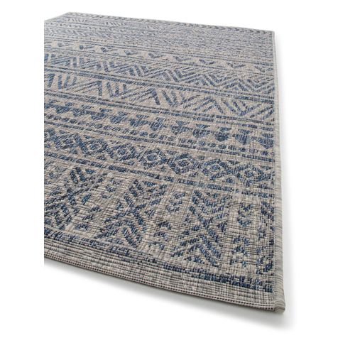 Tapis D'extérieur Et Intérieur Cleo Bleu 80x150 Cm