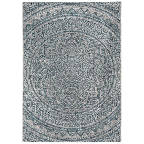 Tapis D'extérieur Et Intérieur Cleo Beige/bleu 160x230 Cm