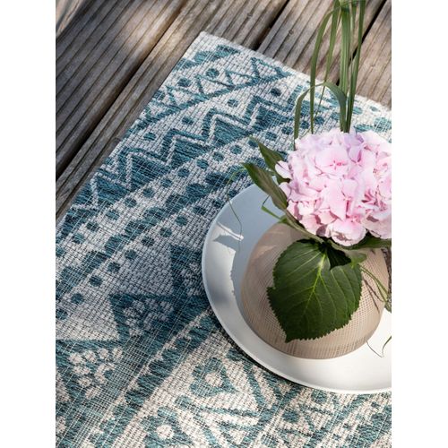 Tapis D'extérieur Et Intérieur Cleo Beige/bleu 120x170 Cm