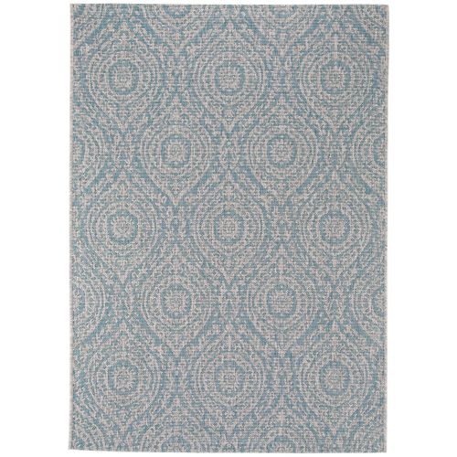 Tapis D'extérieur Et Intérieur Cleo Beige/turquoise 120x170 Cm