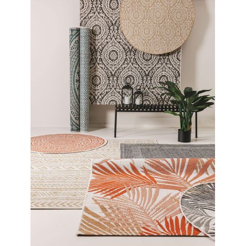 Tapis D'extérieur Et Intérieur Cleo Beige/turquoise 120x170 Cm