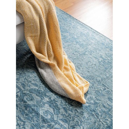 Tapis Tissé Plat Tosca Bleu 115x180 Cm