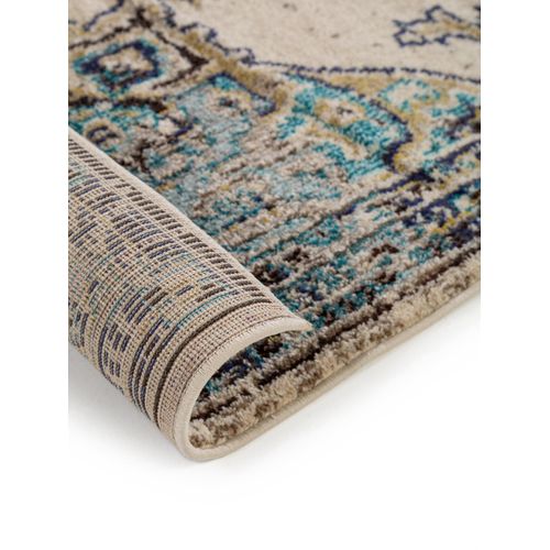 Tapis Casa Beige/turquoise 80x150 Cm