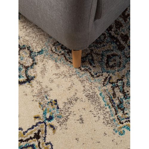 Tapis Casa Beige/turquoise 80x150 Cm