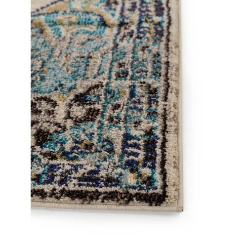 Tapis Casa Beige/turquoise 80x150 Cm