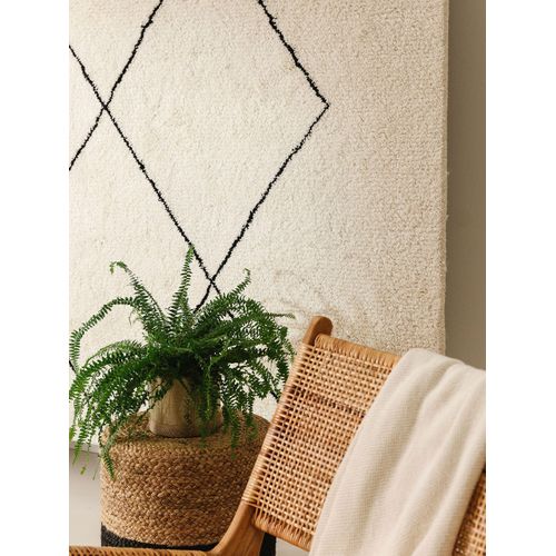 Tapis De Laine Berber Crème 80x150 Cm