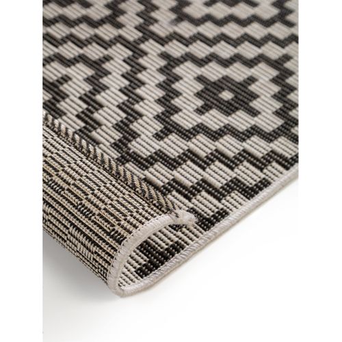 Tapis D'extérieur Et Intérieur Metro Noir Et Blanc 80x200 Cm