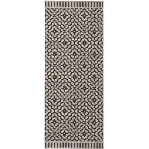 Tapis D'extérieur Et Intérieur Metro Noir Et Blanc 80x200 Cm