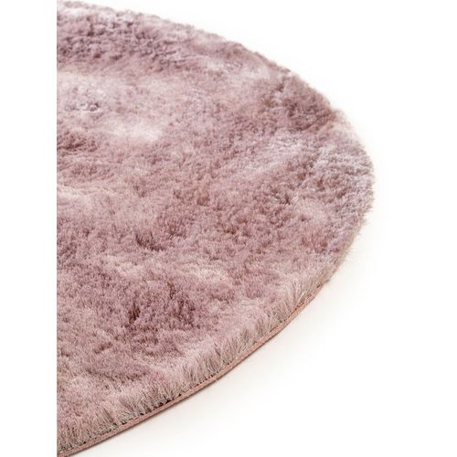 Tapis à Poils Longs Whisper Rose 160 Cm Rond