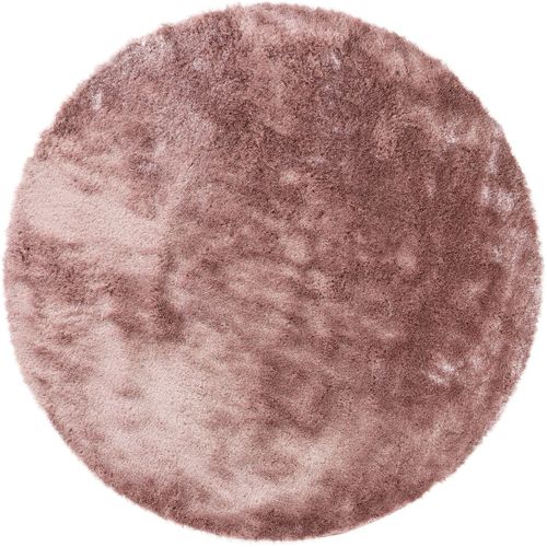 Tapis à Poils Longs Whisper Rose 160 Cm Rond