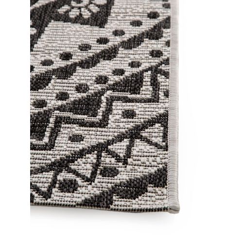 Tapis D'extérieur Et Intérieur Cleo Blanc Et Noir 1 160x230 Cm