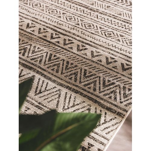 Tapis D'extérieur Et Intérieur Cleo Blanc Et Noir 2 240x340 Cm