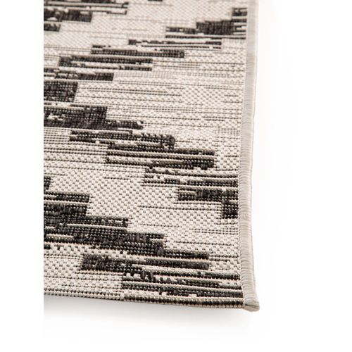 Tapis D'extérieur Et Intérieur Cleo Blanc Et Noir 3 120x170 Cm