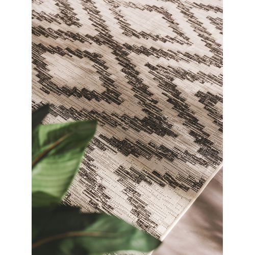 Tapis D'extérieur Et Intérieur Cleo Blanc Et Noir 160x230 Cm