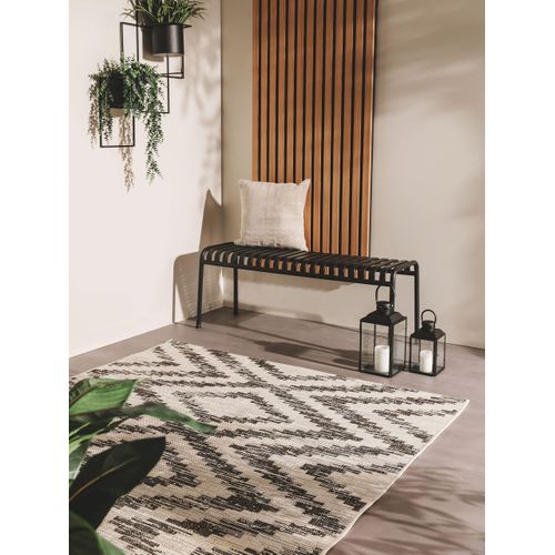 Tapis D'extérieur Et Intérieur Cleo Blanc Et Noir 3 200x290 Cm