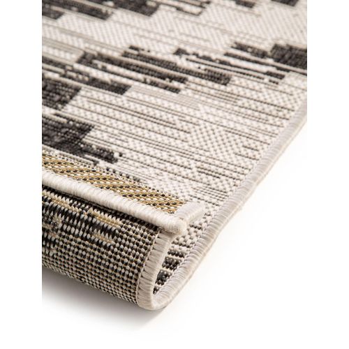 Tapis D'extérieur Et Intérieur Cleo Blanc Et Noir 240x340 Cm