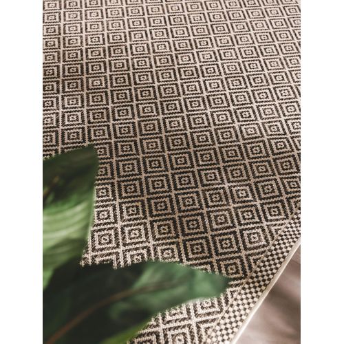 Tapis D'extérieur Et Intérieur Cleo Blanc Et Noir 160x230 Cm