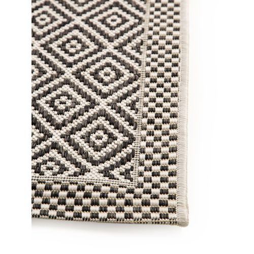 Tapis D'extérieur Et Intérieur Cleo Blanc Et Noir 160x230 Cm