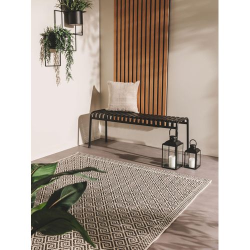 Tapis D'extérieur Et Intérieur Cleo Blanc Et Noir 3 240x340 Cm