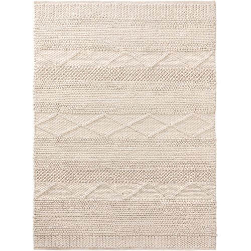 Tapis De Laine Alva Crème 80x150 Cm