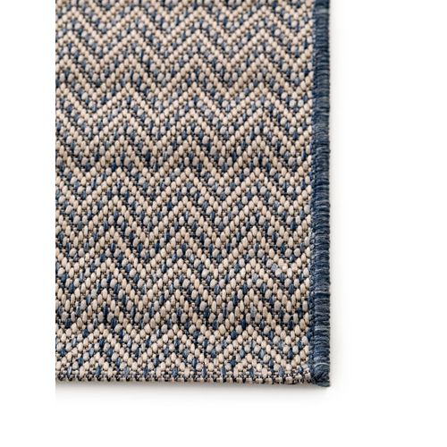 Tapis D'extérieur Et Intérieur River Beige/bleu 133x190 Cm