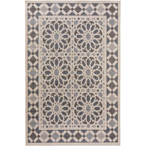 Tapis D'extérieur Et Intérieur River Beige/bleu 100x150 Cm