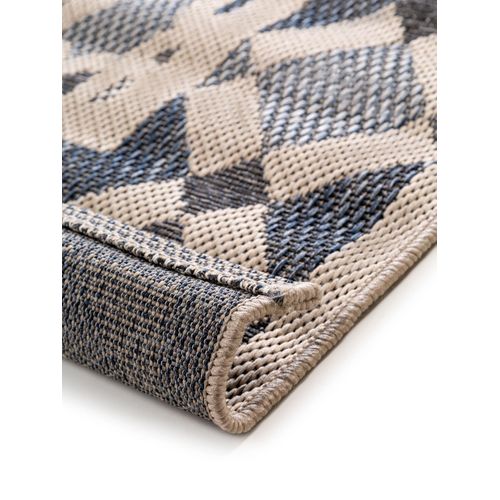 Tapis D'extérieur Et Intérieur River Beige/bleu 133x190 Cm