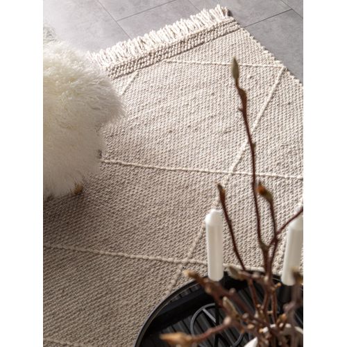 Tapis De Laine Daphne Beige 200x300 Cm