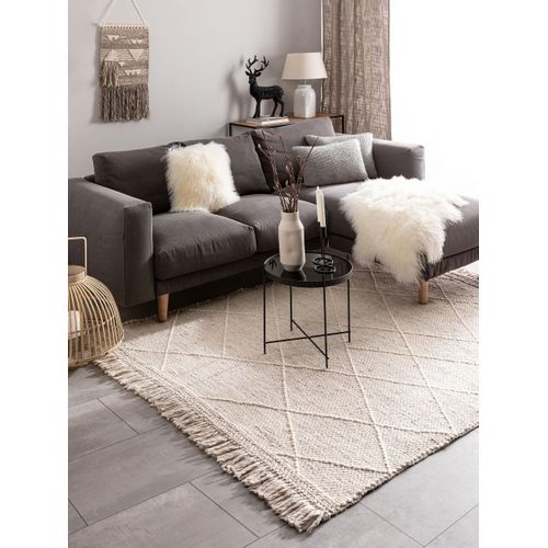 Tapis De Laine Daphne Beige 200x300 Cm