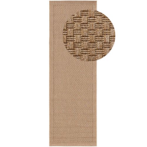Tapis De Couloir Extérieur Et Intérieur Naoto Beige 80x240 Cm