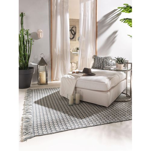 Tapis Fabriqué à Partir De Matériaux Recyclés Morty Bleu 120x170 Cm