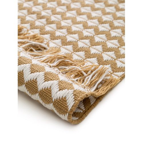 Tapis Fabriqué à Partir De Matériaux Recyclés Morty Jaune 80x150 Cm