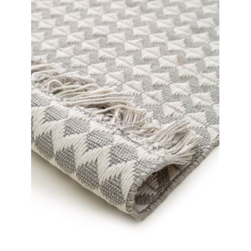 Tapis Fabriqué à Partir De Matériaux Recyclés Morty Gris 80x150 Cm