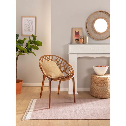 Tapis De Couloir En Laine Karla Fuchsia 80x250 Cm