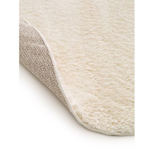 Tapis à Poils Longs Rond Soda Blanc  200 Cm Rond