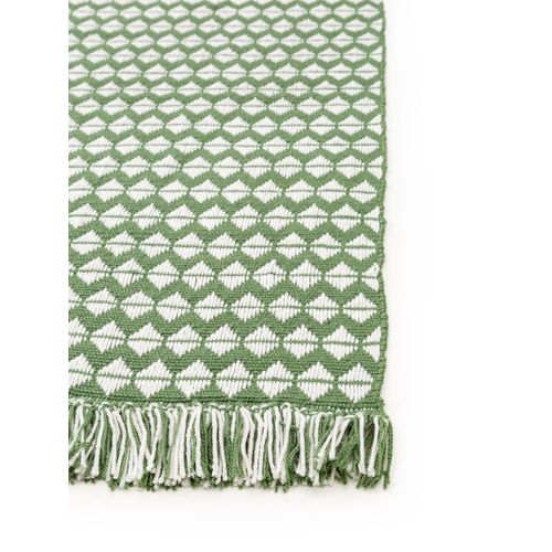 Tapis Fabriqué à Partir De Matériaux Recyclés Morty Vert 120x170 Cm