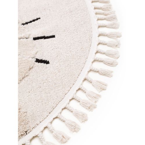 Tapis Enfant Momo Crème  120 Cm Rond