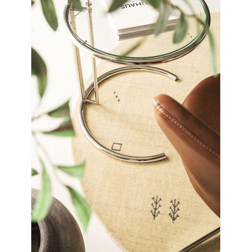 Tapis En Laine Rond Jamal 1 Crème 200 Cm Rond