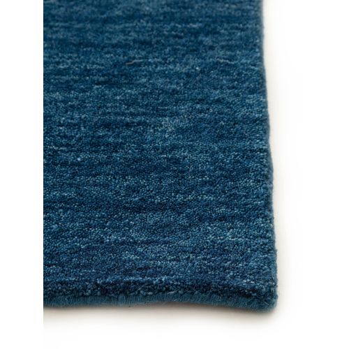 Tapis De Laine Jamal Bleu 80x250 Cm