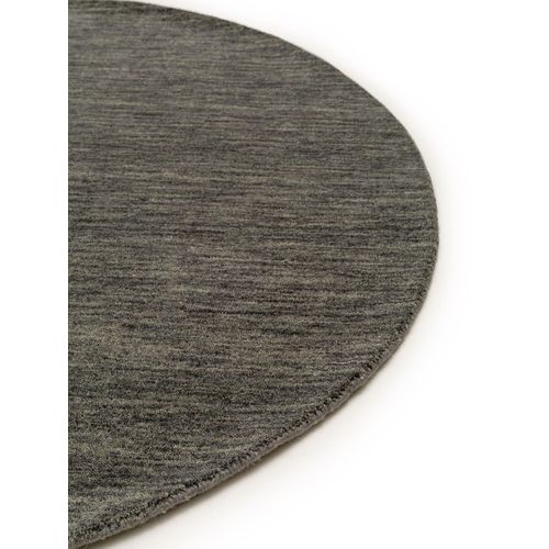 Tapis En Laine Rond Jamal Gris 160 Cm Rond