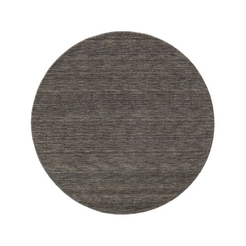 Tapis En Laine Rond Jamal Gris 160 Cm Rond