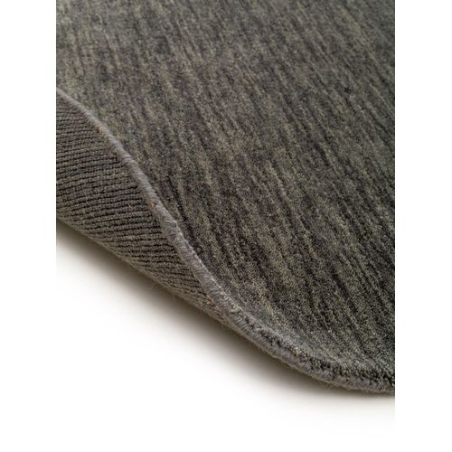 Tapis En Laine Rond Jamal Gris 160 Cm Rond