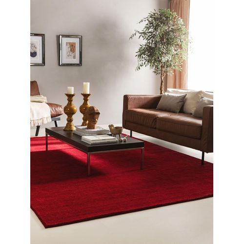 Tapis De Laine Jamal Rouge 250x350 Cm